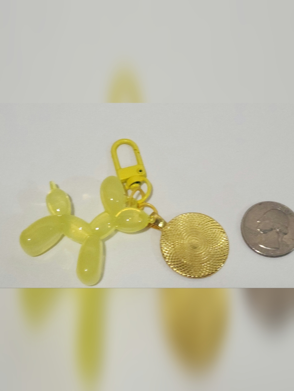 Louis Vuitton Multicolor Monogram Yellow Balloon Dog Keychain Bag Charm - Picture 2 of 3